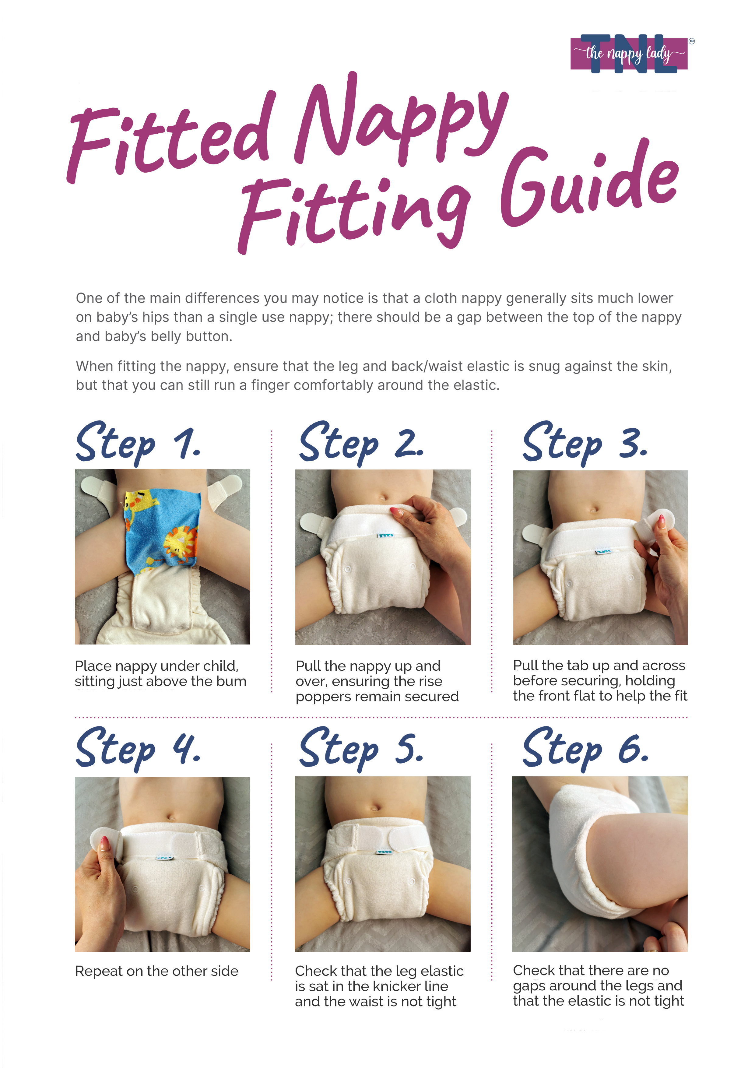 TNL's Fitted Nappy Fitting Guide